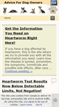 Mobile Screenshot of heartwormtreatment-fordogs.com